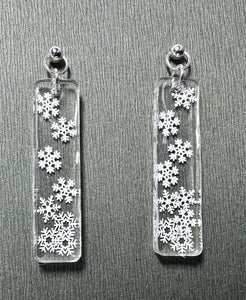 Snowflake Earrings/Winter Snow Earrings - Janine Design