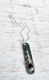 Garnet Tag Necklace*