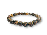 Gemstone Stretch Bracelet-Labradorite, agate, Calcite, Chalcedon - Janine Design