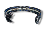 Gemstone Leather Bracelet, Leather Cuff Wrap Gemstone Bracelet-Power Bracelet