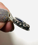 Sapphire Sterling Necklace, September Birthstone Necklace