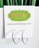 Simple Silver Hoops* - Janine Design