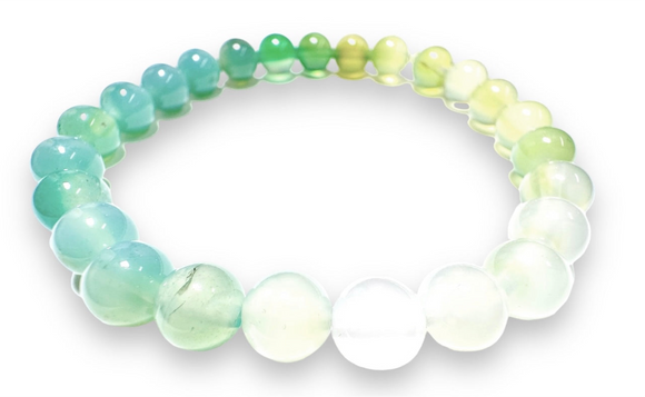 Blues  and Greens Gemstone Stretch Bracelets*