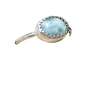 Larimar Ring – "Tides of Serenity” , Size 8 ring - Janine Design