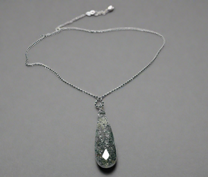 Sunstone Necklace/Gemstone, Teardrop