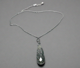 Sunstone Necklace/Gemstone, Teardrop