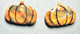 Fall Earrings Polymer Clay/ Pumpkin Earrings/ Leaf Earrings - Janine Design