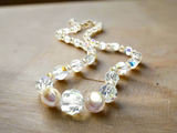 Crystal and Pearl Wedding Necklace
