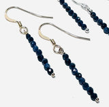 Sapphire Earrings Gemstone Stud Earrings - Janine Design