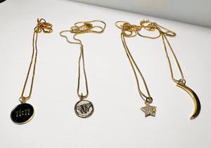 Golden Charm Necklaces - Janine Design