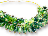 Green Vintage Bead Necklace