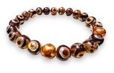 Gemstone Stretch Bracelet-Labradorite, agate, Calcite, Chalcedon - Janine Design