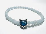 Gemstone Stretch Bracelet-Labradorite, agate, Calcite, Chalcedon - Janine Design