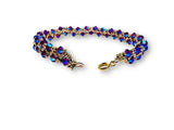 Woven Crystal Bracelet/7.5” bracelet - Janine Design