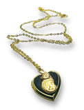 Crystal Clay Locket/Brass Locket/Affordable Gift - Janine Design