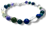 Amethyst and Lapis knotted Bracelet
