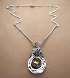 Citrine and Moonstone Tag Necklace*