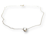 Gold Fill Heart Heart Minimalist Necklace, Dainty Heart Necklace*