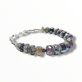 Beaded Labradorite Silver Bracelet - Janine Design