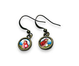 Pretty Pattern Earrings , Affordable Gift Earrings, Pattern Earrings - Bird Design Earrings