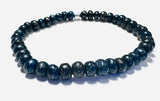 Clay Bracelet, Sparkle Bracelet, Handmade Bracelet, Art Bracelet - Black glitter clay bead bracelet