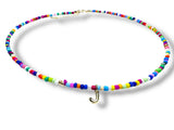 Dainty Bubble Initial Necklace - Janine Design