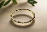 Gold fill bumpy textured stacking ring 