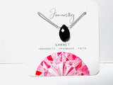 Gemstone Necklace, Birthstone Necklace, Crystal Necklace, Assorted Gemstone Necklaces - Janine Design