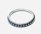 Silver Band, Hammered Silver Band Ring, Silver Texture Ring, Silver Ring/Simple Stacking Ring