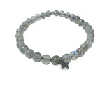 Gemstone Stretch Bracelet-Labradorite, agate, Calcite, Chalcedon - Janine Design