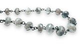 Mystic Grey Moonstone Chain Bracelet - Janine Design