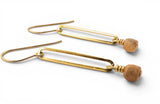 Paperclip Chain Earrings - Janine Design