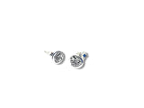 Silver Flower Studs Earrings