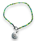 Charm Beaded Anklet/ Colorful Ankle - Janine Design