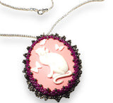 Cat Cameo Necklace - Janine Design