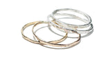 Gold Filled or Sterling Stacking Rings - Janine Design
