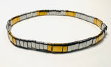Tila Bead Bracelet/ Flat Stretch Bracelet/Assorted Colors