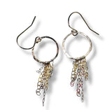 Chain Hoop Earrings, Gold Filled Hoops