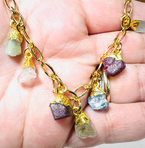 Raw Gemstone Necklace/Affordable Gifts