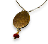 Polymer Clay Floral Sculpted Necklace - Janine Design
