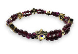 Double Gemstone Stretch Bracelet - Janine Design