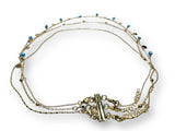 Layered Necklace with Evil Eye Chain - Janine Design
