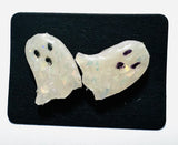 Ghost Earrings/ Clay Earrings, Halloween Earrings - Janine Design
