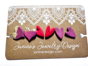Valentines Earring Sets- Clay Earrings - Janine Design