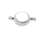 Tiny Gemstone Connectors-Gold Filled Gemstone Connector- Permanent Jewelry Connector- Wire Wrapped Connector - Janine Design