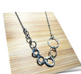 Circle Chain Necklace/ Infinity Necklace/Silver Necklace* - Janine Design