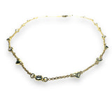 Gemstone Stretch Bracelet-Labradorite, agate, Calcite, Chalcedon - Janine Design