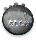 Sapphire Sterling Necklace, September Birthstone Necklace