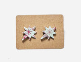 Winter Earrings/ Clay Earrings, Holiday Earrings/ Christmas Earrings-BBear