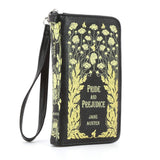 COMECO INC - Pride and Prejudice Floral Book Wallet -side view